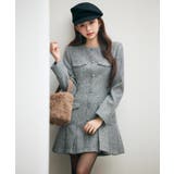 ローウエストミニ丈プリーツツイードワンピース | SAISON DE PAPILLON | 詳細画像9