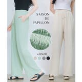 ウエストゴム体型カバーワイドパンツ | SAISON DE PAPILLON | 詳細画像1
