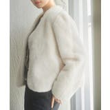 もこもこフェイクファーノーカラージャケット | SAISON DE PAPILLON  | 詳細画像5 