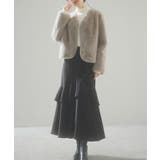 もこもこフェイクファーノーカラージャケット | SAISON DE PAPILLON  | 詳細画像27 