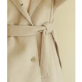 ベルト付きダブルフェイスガウンコート | SAISON DE PAPILLON  | 詳細画像21 