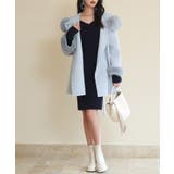 ベルト付きダブルフェイスガウンコート | SAISON DE PAPILLON  | 詳細画像31 