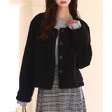 モコモコショート丈ボア生地コート | SAISON DE PAPILLON  | 詳細画像24 