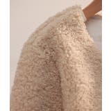 モコモコショート丈ボア生地コート | SAISON DE PAPILLON  | 詳細画像30 