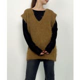 起毛シャギーオーバーサイズVネックベスト | SAISON DE PAPILLON  | 詳細画像6 