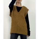 起毛シャギーオーバーサイズVネックベスト | SAISON DE PAPILLON  | 詳細画像7 