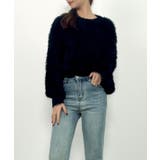 ラウンドネックショート丈光沢フェザーニット | SAISON DE PAPILLON | 詳細画像28