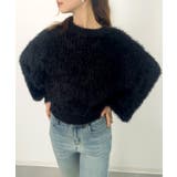 ラウンドネックショート丈光沢フェザーニット | SAISON DE PAPILLON | 詳細画像29