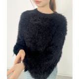 ラウンドネックショート丈光沢フェザーニット | SAISON DE PAPILLON | 詳細画像31