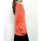 光沢フェザーVネックミドル丈カーディガン | SAISON DE PAPILLON | 詳細画像17