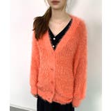 光沢フェザーVネックミドル丈カーディガン | SAISON DE PAPILLON | 詳細画像20