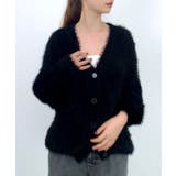 光沢フェザーVネックミドル丈カーディガン | SAISON DE PAPILLON | 詳細画像27