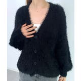 光沢フェザーVネックミドル丈カーディガン | SAISON DE PAPILLON | 詳細画像29