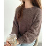 ブラウン | シャギーラウンドニットプルオーバー(4色展開) | SAISON DE PAPILLON