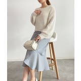 シャギーラウンドニットプルオーバー(4色展開) | SAISON DE PAPILLON | 詳細画像4