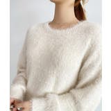 シャギーラウンドニットプルオーバー(4色展開) | SAISON DE PAPILLON | 詳細画像6