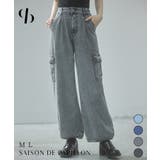 カーゴバギーデニムパンツ【4色/2サイズ展開】 | SAISON DE PAPILLON | 詳細画像1