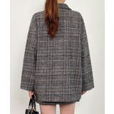 チャック柄ミドル丈ジャケット 【セットアップ対応】 | SAISON DE PAPILLON  | 詳細画像18 