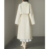ウール混ベルト付きヨークデザインコート | SAISON DE PAPILLON | 詳細画像6