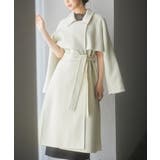 ウール混ベルト付きヨークデザインコート | SAISON DE PAPILLON | 詳細画像8