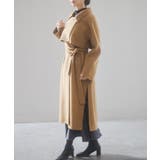 ウール混ベルト付きヨークデザインコート | SAISON DE PAPILLON | 詳細画像14