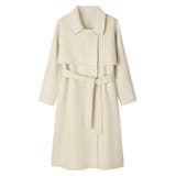 ウール混ベルト付きヨークデザインコート | SAISON DE PAPILLON | 詳細画像24