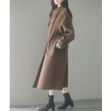 トレンチ風ダブルフェイスロングコート | SAISON DE PAPILLON  | 詳細画像9 