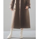 トレンチ風ダブルフェイスロングコート | SAISON DE PAPILLON  | 詳細画像17 