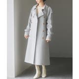 トレンチ風ダブルフェイスロングコート | SAISON DE PAPILLON  | 詳細画像18 