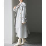 トレンチ風ダブルフェイスロングコート | SAISON DE PAPILLON  | 詳細画像19 