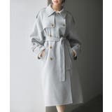 トレンチ風ダブルフェイスロングコート | SAISON DE PAPILLON  | 詳細画像22 