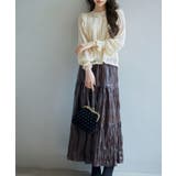 シワ加工合成皮革ロングスカート | SAISON DE PAPILLON  | 詳細画像8 