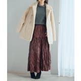 シワ加工合成皮革ロングスカート | SAISON DE PAPILLON  | 詳細画像37 