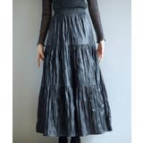 シワ加工合成皮革ロングスカート | SAISON DE PAPILLON  | 詳細画像14 