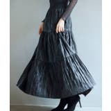 シワ加工合成皮革ロングスカート | SAISON DE PAPILLON  | 詳細画像18 