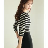 コンパクトVネックニットプルオーバー | SAISON DE PAPILLON  | 詳細画像16 