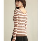 コンパクトVネックニットプルオーバー | SAISON DE PAPILLON  | 詳細画像5 