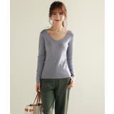 コンパクトVネックニットプルオーバー | SAISON DE PAPILLON  | 詳細画像28 