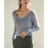 コンパクトVネックニットプルオーバー | SAISON DE PAPILLON  | 詳細画像33 