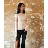 アームウォーマー付き3wayレギュラーネックリブプルオーバー | SAISON DE PAPILLON  | 詳細画像9 