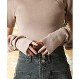 アームウォーマー付き3wayレギュラーネックリブプルオーバー | SAISON DE PAPILLON  | 詳細画像36 