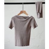 アームウォーマー付き3wayレギュラーネックリブプルオーバー | SAISON DE PAPILLON  | 詳細画像37 