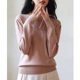 首元パールリボンハイゲージニットプルオーバー | SAISON DE PAPILLON  | 詳細画像40 