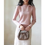 首元パールリボンハイゲージニットプルオーバー | SAISON DE PAPILLON  | 詳細画像16 