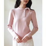 首元パールリボンハイゲージニットプルオーバー | SAISON DE PAPILLON  | 詳細画像18 