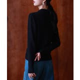 首元パールリボンハイゲージニットプルオーバー | SAISON DE PAPILLON  | 詳細画像34 