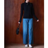 首元パールリボンハイゲージニットプルオーバー | SAISON DE PAPILLON  | 詳細画像35 