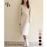 イマドキシルエのハイゲージニットワンピース | SAISON DE PAPILLON  | 詳細画像1 