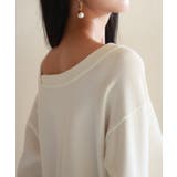 【2way】アシメトリーネックニットプルオーバー | SAISON DE PAPILLON  | 詳細画像12 