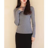 グレー | リブ編みプチハイネックニットプルオーバー | SAISON DE PAPILLON